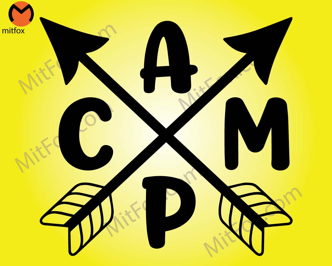 Camp SVG / Cut File / Cricut / Commercial use / Silhouette / Camper SVG / Camping SVG / Arrow Svg / Adventure Svg - mitfox