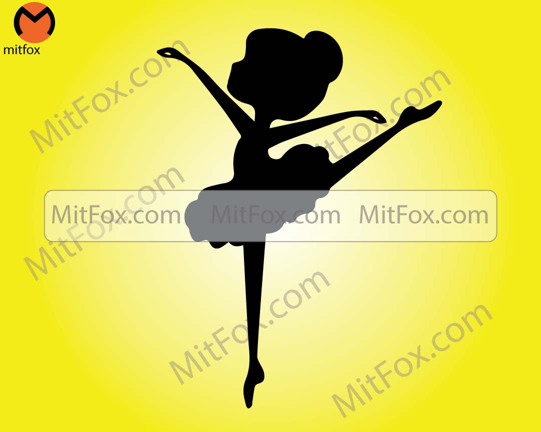 Ballerina svg, little girl silhouette svg, ballet dancer clipart, Instant Download SVG, PNG, DXF, jpg digital download, shirt gift for her