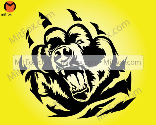 Bear Scratch Svg | Bear Svg | Bear Logo Svg | Grizzly Bear Svg | Animal Claws Svg | Bear Claw Svg | Bear Paw Svg | Wild Outdoor Animal Png