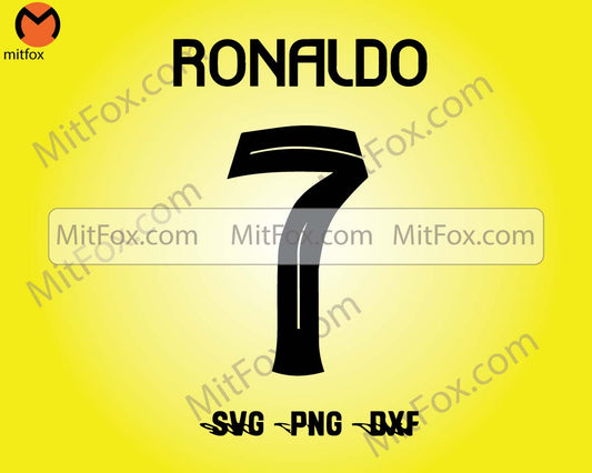 Cristiano Ronaldo CR7 Al Nassr FC 2023/2024 svg png dxf eps ai otf |Cut File for Cricut | Download for Cricut, Silhouette, Glowforge