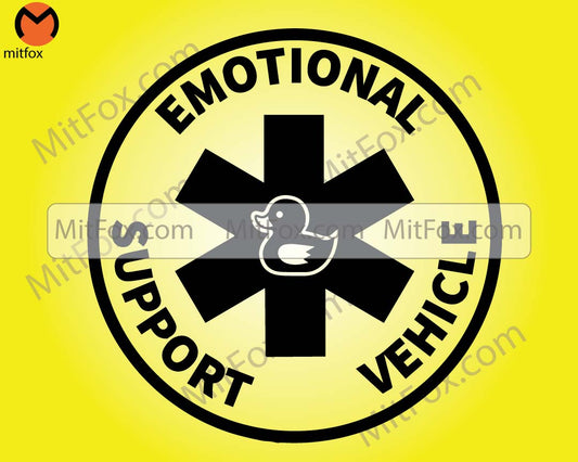 Emotional Support Duck SVG, Duck Duck Offroad Vehicle Svg, Duck Wave Svg, 4x4 Duck Cricut Cut Files, Instant Download, Commercial Use TH0008