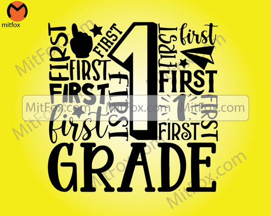 First Grade svg, First Grade Cut File, Matching First Grade Team Teacher Shirts SVG, First Grade Word Art, First Grade Teacher Appreciation