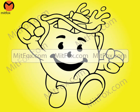 Fun Drink Character Digital Download . SVG