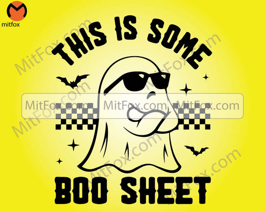 Funny Halloween svg, Boo sheet SVG, Ghost, Halloween shirt, Boo sheet Cricut, Halloween cut files, Get Spookily, this is some boo sheet svg