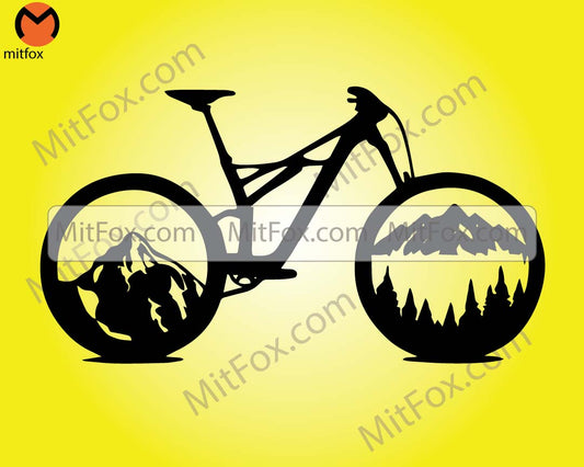 MTB Enduro Sticker, Road Bike SVG, Digital Download File Cricut.