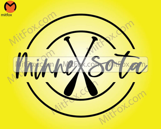 Modern Minnesota SVG, Lake Life PNG, Minnesota Camping SVG, Instant Download, Minnesota Lake Decor, Minnesota T-shirt Iron on