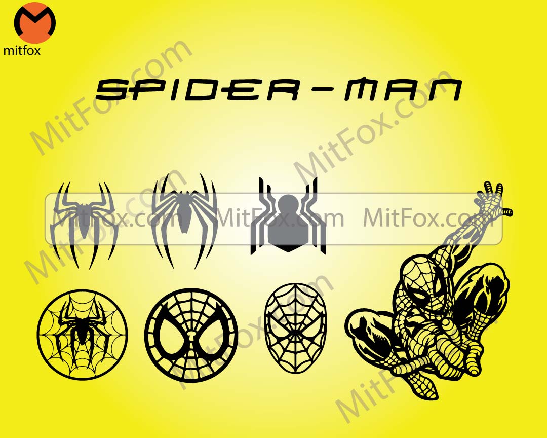 Spider-Man SVG File, Spiderman Download Digital File - dxf, pdf, png - Cricut - Glowforge Laser Cut File