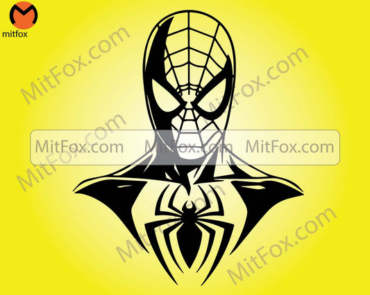 Spiderman svg, Spiderman Decoration ,Spiderman Silhouette, Cutting Files Cricut, Svg, Png, Dxf, Eps