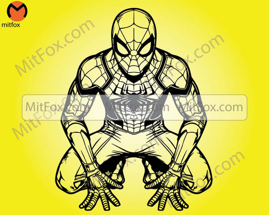 Spiderman Svg, Spiderman Png, Spiderman Outline Svg, Spiderman Outline Png, Spiderman Clipart Svg, Sublimation, Silhouette